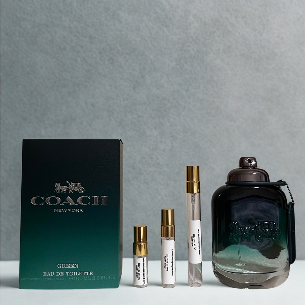 Coach Green EDT Decant Cologne Sample | Fresh Woodsy Men's Fragrance 3ml-10ml